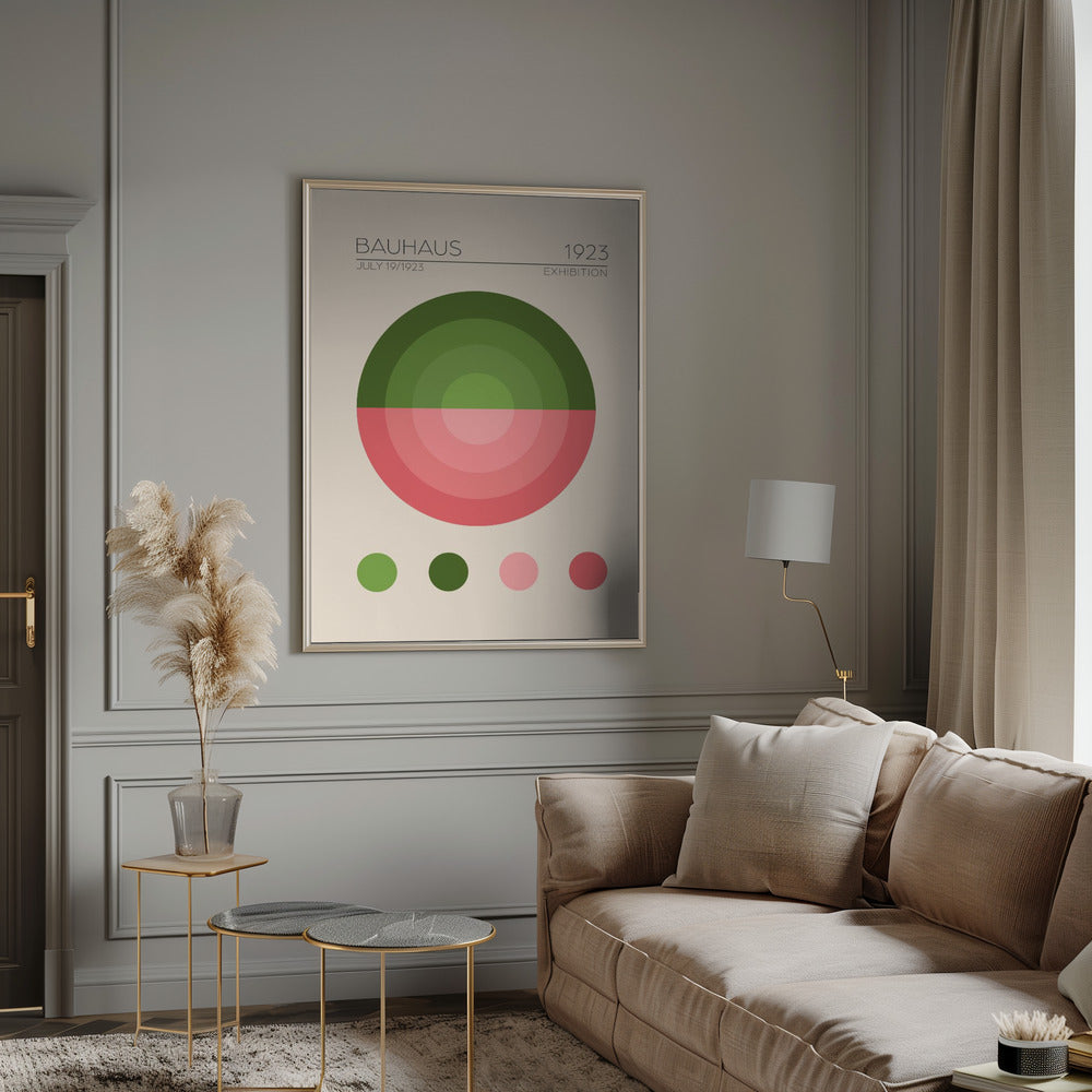 Bauhaus Yesil Daire Poster